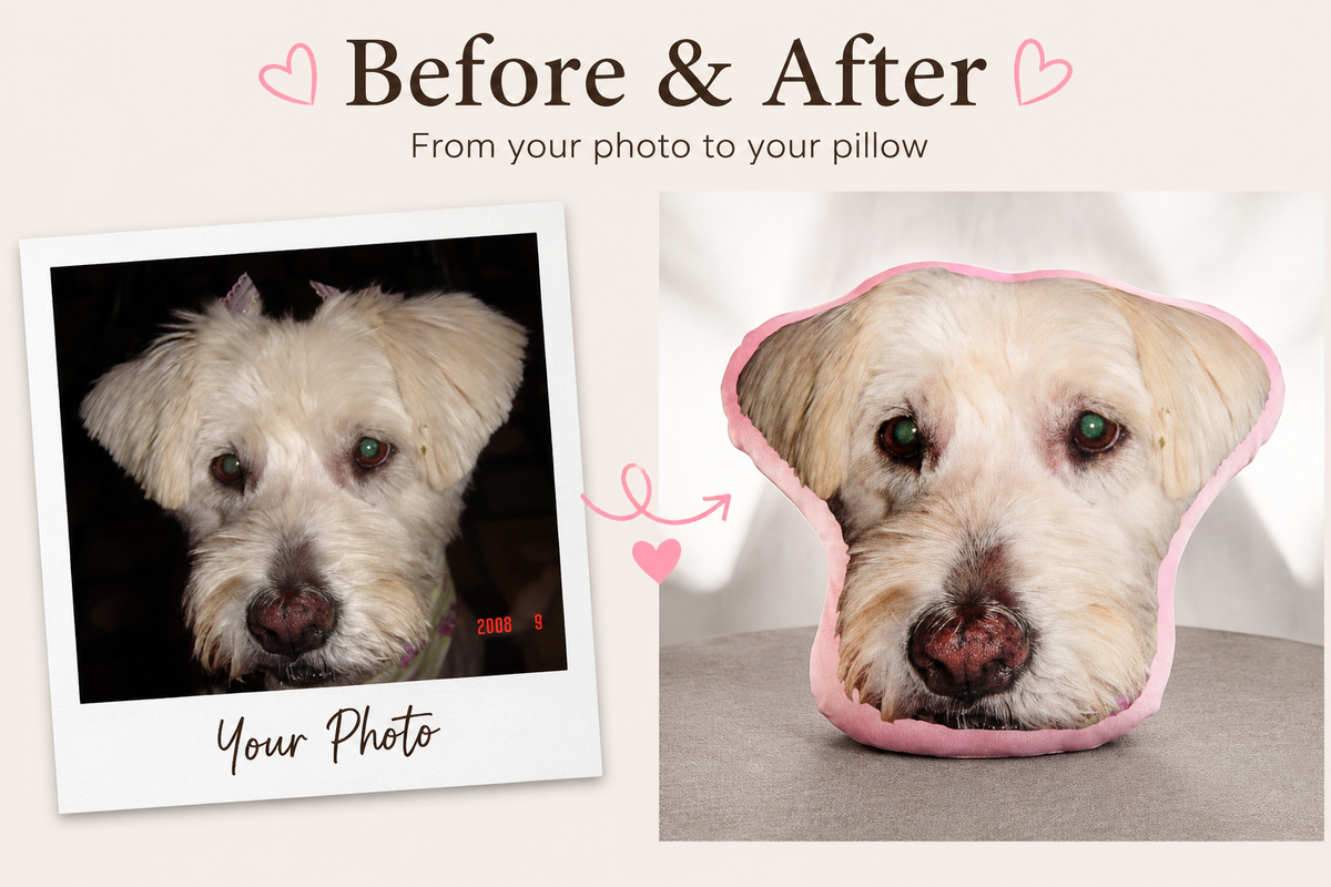 Custom Contoured Photo Pillow